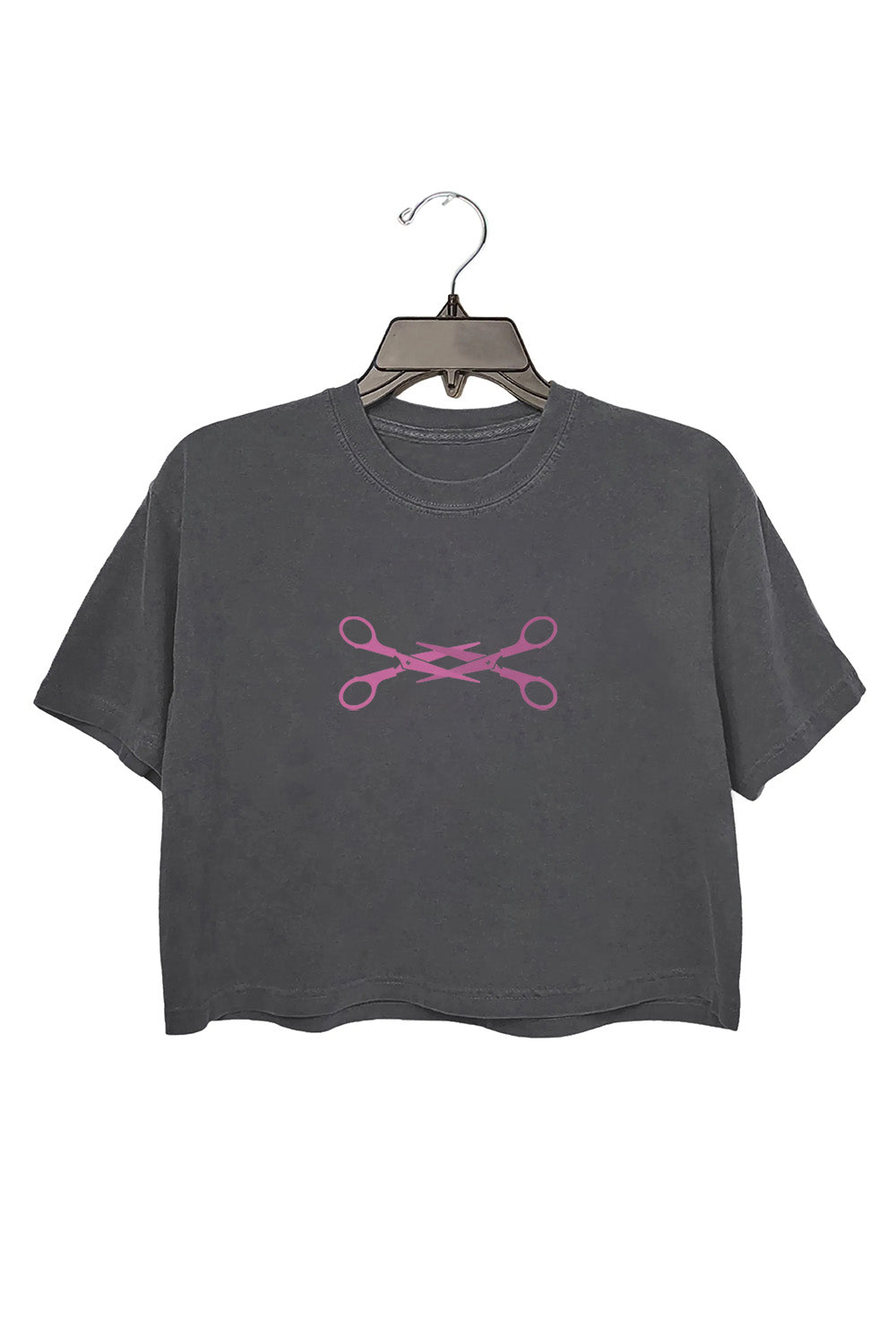 Women's Cropped Top with Lesbian Scissors Theme