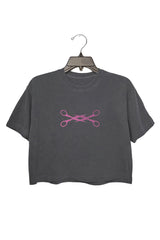 Women's Cropped Top with Lesbian Scissors Theme