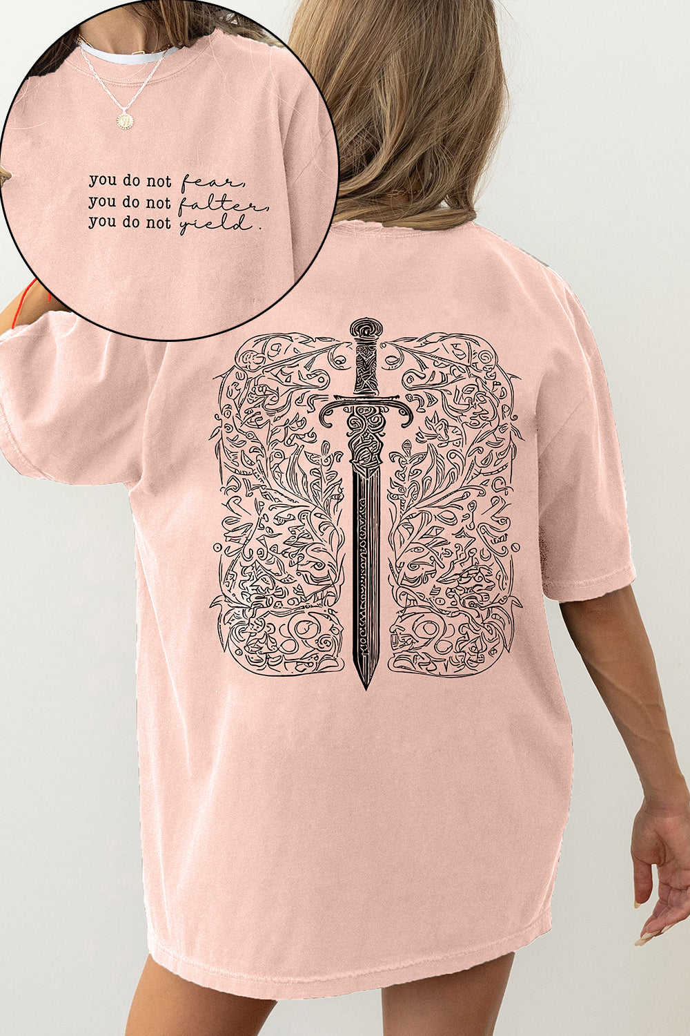 Women's “You Do Not Yield, You Do Not Falter” Throne of Glass Tee