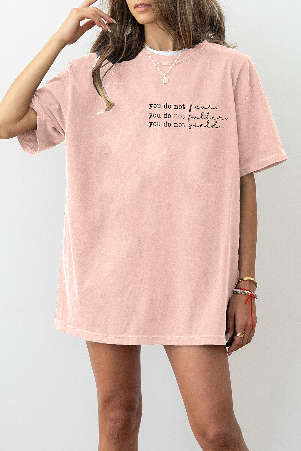 Women's “You Do Not Yield, You Do Not Falter” Throne of Glass Tee
