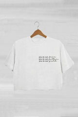 You Do Not Yield You Do Not Falter Thrones Of The Glass Crop Tee For Women